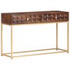 vidaXL Consolle 122x36x75 cm in Legno Massello di Mango