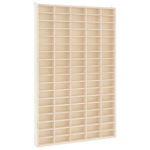 vidaXL Vetrina da collezione in legno con 90 scomparti 50,5x4,5x79 cm