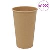 vidaXL Bicchieri da Caff&egrave; in Carta 1000 pz 16oz 400ml Marrone
