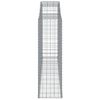 vidaXL Cesti Gabbioni ad Arco 12 pz 300x50x160/180 cm Ferro Zincato