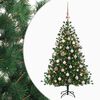 vidaXL Albero di Natale artificiale con palline 150 cm 150 LED