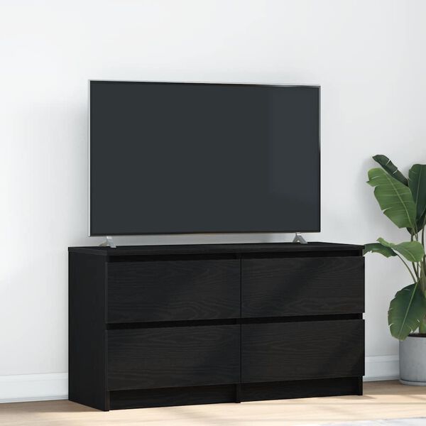vidaXL Mobile Porta TV Nero 100x35x54 cm in Legno Multistrato