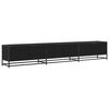 vidaXL Unit&agrave; TV 240 x 35 x 41 cm Rovere Nero Legno ingegnerizzato