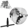 vidaXL Mandrino per Tornio a 3 Griffe Autocentrante 160 mm in Acciaio