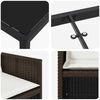 vidaXL Set da Pranzo per Giardino 5 pcs Marrone polyrattan