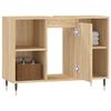 vidaXL Mobile da Bagno Rovere Sonoma 80x33x60 cm in Legno Multistrato
