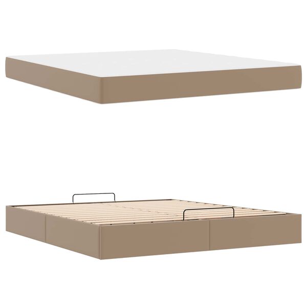 vidaXL Struttura letto con materasso con materasso 2 pcs Tanno PVC