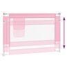 vidaXL Sponda Letto di Sicurezza per Bambini Rosa 100x25cm in Tessuto