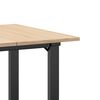 vidaXL Tavolo da Pranzo Telaio a O 60x60x75 cm Legno Pino e Acciaio