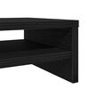 vidaXL Supporto per Monitor Rovere Nero 100x24x13 cm in Legno Agglomerato