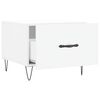 vidaXL Tavolino da Salotto Bianco 50x50x40 cm in Legno Multistrato
