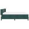 vidaXL Letto a molle con materasso Verde Scuro 200 x 180 cm Velluto