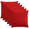 vidaXL Federa 6 pz HEERLEN Rosso 55 x 55 cm Tessuto
