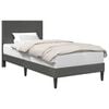 vidaXL Struttura del letto Grigio Scuro 100 x 200 cm Tessuto in Cords