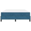 vidaXL Letto a molle con materasso Blu Scuro 140 x 200 cm Tessuto
