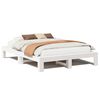 vidaXL Letto senza Materasso Bianco 160x200 cm Legno Massello di Pino