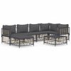 vidaXL Set Divani da Giardino 7 pz con Cuscini Antracite in Polyrattan