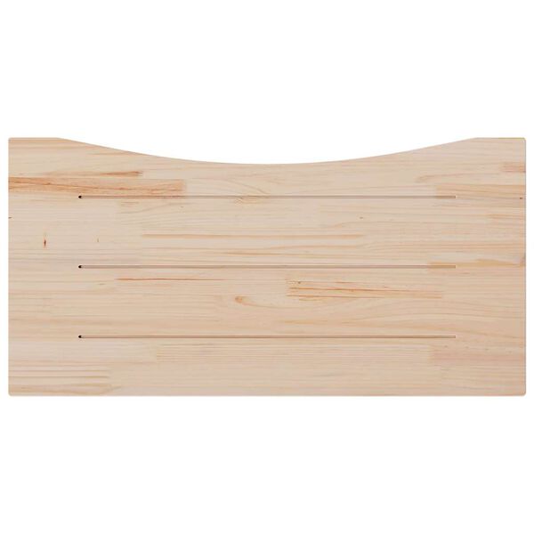 vidaXL Piano Scrivania 100x60x2,5 cm in Legno Massello di Pino