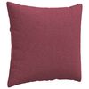vidaXL Cuscini da Divano 2 pcs Rosso Vino 45 x 45 cm Tessuto