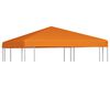 vidaXL Copertura Superiore per Gazebo 310 g/m&sup2; 3x3 m Arancione