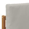 vidaXL Divano da Esterno con cuscino Naturale 91 x 63 x 73 cm