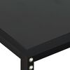 vidaXL Tavolo Consolle Nero 220x35x75,5 cm in Vetro Temperato