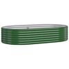 vidaXL Letto Giardino Acciaio Zincato 175x100x36 cm Verde