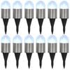 vidaXL Lampade Solari da Terra 12 pz Luci a LED Bianche