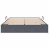 vidaXL Letto con Contenitore Grigio scuro 135 x 190 cm Velluto
