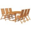 vidaXL Set da Pranzo da Giardino 5 pz in Legno Massello di Acacia