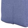 vidaXL Cuscino per Schiena Blu jeans 120 x 24 x 50 cm Tessuto