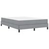 vidaXL Letto a molle con materasso Grigio chiaro 160 x 200 cm Tessuto