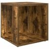 vidaXL Tavolino da Salotto Rovere Fumo 33x33x34,5 cm Legno Multistrato