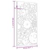 vidaXL Decorazione Muro Giardino 105x55 cm Ingranaggio Acciaio Corten