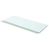 vidaXL Mensole in Vetro Trasparente 2 pz 60x20 cm