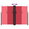 vidaXL Tenda da Sole Laterale Retrattile Rossa 180x1200 cm