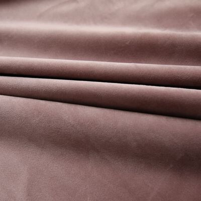 vidaXL Tenda Oscurante con Ganci Velluto Rosa Antico 290x245 cm