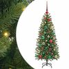 vidaXL Albero di Natale artificiale con 150 LED Verde 120 cm PE e PVC
