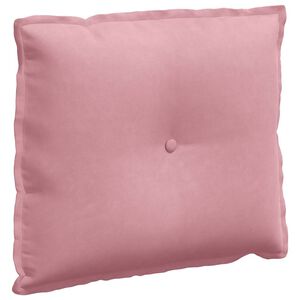 vidaXL Cuscino per Schiena Rosa 60 x 50 cm Tessuto in Cords