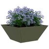 vidaXL Vaso da giardino 5 pcs Verde oliva 35 x 35 x 15 cm