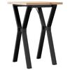 vidaXL Tavolo da Pranzo Telaio a Y 50x50x75,5 cm Legno Pino e Acciaio