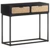 vidaXL Tavolo Consolle 90x35x76 cm in Legno Massello di Mango