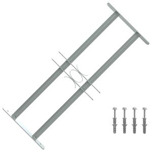 vidaXL Griglie per finestre 500-650 mm Acciaio zincato Argento