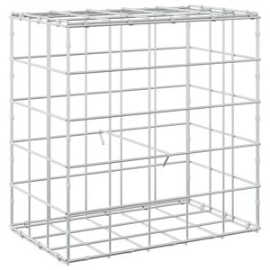vidaXL Gabione con Filo da 3,5 mm e Rete da 10x10 cm 50x30x50 cm