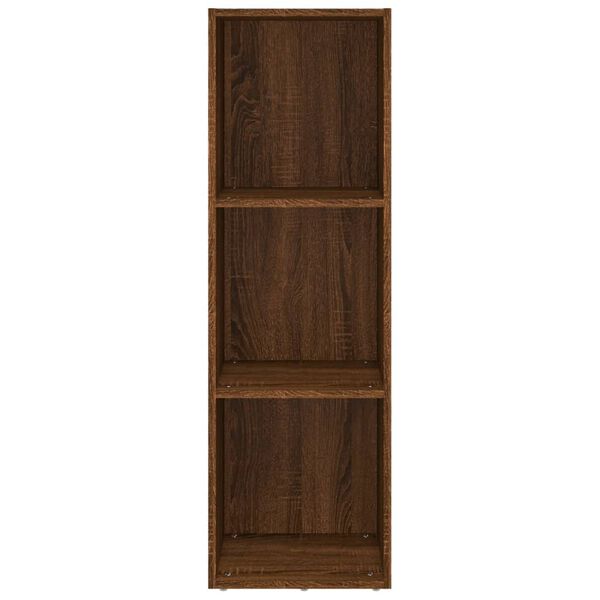 vidaXL Libreria/Mobile TV Rovere Marrone 36x30x114cm Legno Multistrato