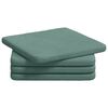 vidaXL Cuscini per Seduta 4 pcs Verde Mare 40 x 40 x 3 cm Velluto
