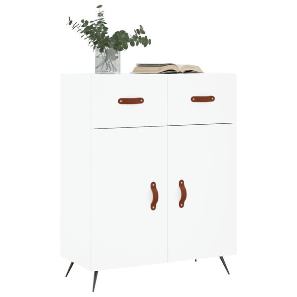 vidaXL Credenza Bianca 69,5x34x90 cm in Legno Multistrato