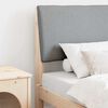vidaXL Testiera imbottita Grigio chiaro 75 cm Pino massello