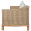 vidaXL Set di Divani 2 pz con Cuscini in Rattan Naturale