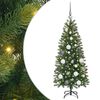 vidaXL Albero di Natale artificiale Verde 120 cm PE e PVC